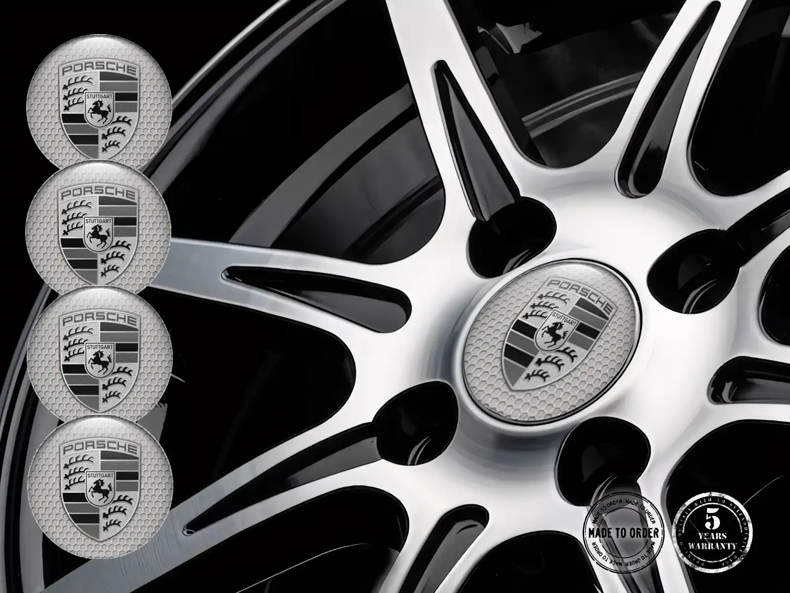 Porsche Aufkleber auf Felgen Individuelle Epoxy-Ausgabe